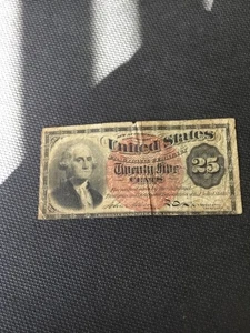 25 cent fractional currency washington - Picture 1 of 5