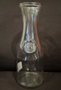 Anchor Hocking Clear Glass 1 Liter Wine Juice Milk Decanter Carafe 11" USA - Picture 1 of 4