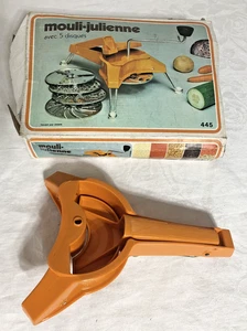 Vintage Moulinex 445 Mouli-Julienne Replacement Base Only with Box Cut Slice Veg - Picture 1 of 8