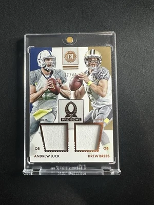 Panini Encased Pro Bowl 2016 materiales dobles Drew Brees y Andrew Luck/49 Foto 1 de 2