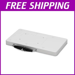 Low-Profile White Trolling Motor Mount with Locking Bracket for Saltwater Use - Picture 1 of 3