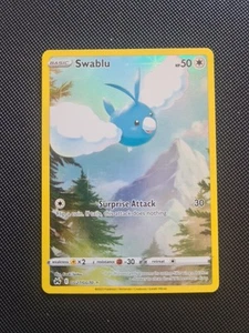 NEAR MINT! Swablu GG27/GG70 Crown Zenith Galarian Gallery Pokemon Card! - Picture 1 of 2