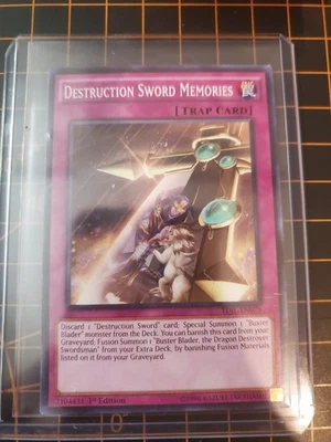 Destruction Sword Memories TDIL-EN075 1st Ed. YuGiOh! TCG NM With Top Loadet - Image 1 of 4