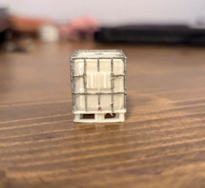 1/64 Scale Water Tote 3d Printed IBC tote  - Image 1 of 4