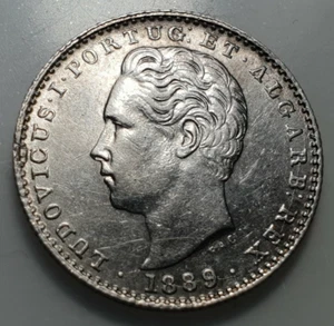 PORTUGAL LUIS I 100 REIS 1889 EBC/EBC+ - Bild 1 von 2
