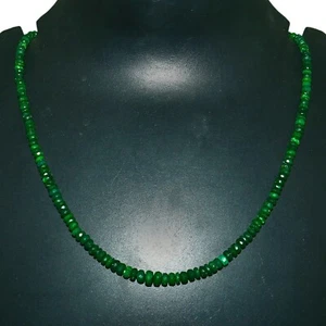 Collar Joyería Bestseller Alta Calidad Suave Rondelle Ópalo Cuentas Verde 5638 - Imagen 1 de 2