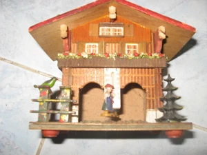 ANCIEN CHALET BOIS THERMOMETRE  VINTAGE - Photo 1/3