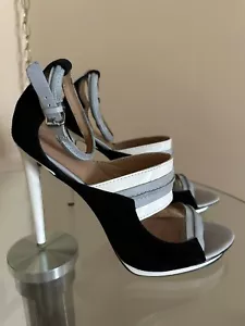 L.A.M.B. Jane Leather/Suede Heel Pumps Women Size 9.5 - Picture 1 of 12