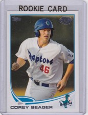 COREY SEAGER Ogden Raptors 2013 Topps Pro Debut BASEBALL ROOKIE CARD Dodgers RC!