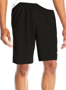 Champion 9" Inseam Black Cotton Jersey Shorts with Pockets 85653 003  - Picture 1 of 3