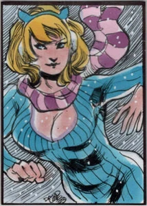 Succubus Sweethearts 5finity 2023 Sketch Card David Lee V1 - Picture 1 of 2