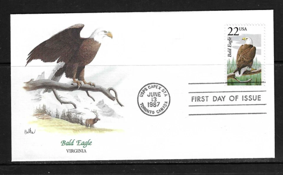 USA SC # 2309 North American Wildlife - Bald Eagle - FDC . Fleetwood - Image 1 of 1