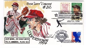 Béisbol Steve Carlton 1994 Salón de la Fama Inducción Pintado a Mano Caballo Salvaje - Imagen 1 de 2