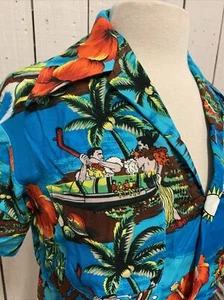 Camisa Hawaiana Pequeña De Colección - Marca Estilo Hawaiano - Años 60/70 - Botón Arriba - C26 - Imagen 1 de 13
