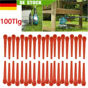 100x Kunststoffmesser Ersatzmesser für Gardena Rasentrimmer EasyCut Li-18/23R DE - Bild 1 von 12
