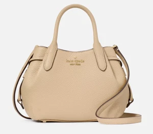 New Kate Spade Dumpling Mini Satchel Pebble Leather Light Sand - Picture 1 of 5
