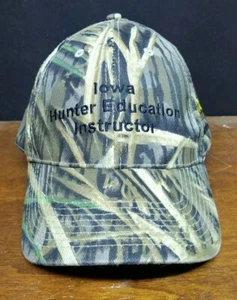 Vintage Iowa Hunter Education DNR Instructor Baseball Cap Hat Camo Mossy Oak - Picture 1 of 9