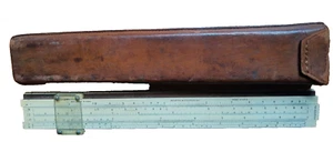 primi anni '30 K+E Slide Rule N4053-3 custodia pelle marrone Keuffel Esser Engineering - Foto 1 di 13