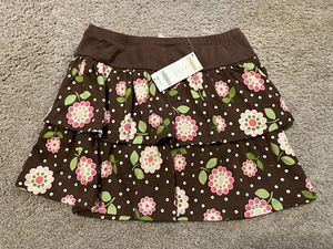 NEW GYMBOREE PINK GREEN BROWN FLORAL SKORT GIRLS SIZE 9 - Picture 1 of 1