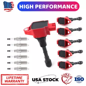 6X Ignition Coil & 6X Iridium Spark Plug for Nissan Murano Maxima V6 3.5L UF550 - Picture 1 of 12