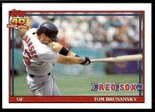 1991 Topps Tom Brunansky Boston Red Sox #675