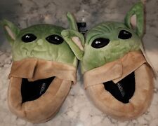 Star Wars The Mandalorian Baby Yoda Little & Big Boy Slippers Size 13-1 NWT