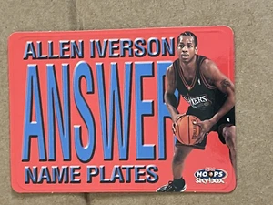 1999-00 SKYBOX NBA HOOPS - NAME PLATES INSERT - ALLEN IVERSON SIXERS #2 OF 10 NP - Picture 1 of 2