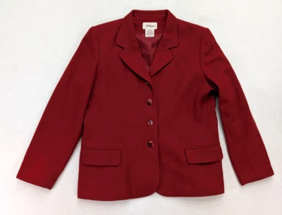 Worthington 女式西装外套 16 码橙色 100% 羊毛 — 第 1/4 张图片