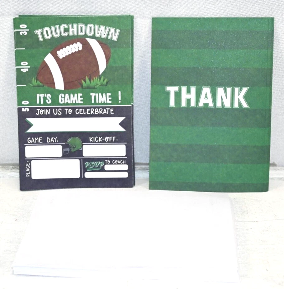 Invitaciones al día del partido de fútbol 19 unidades con sobres nuevo en paquete Foto 1 de 1