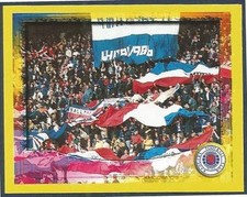 PANINI SCOTTISH PREMIER LEAGUE 2000- #351-RANGERS CROWD WITH FLAGS