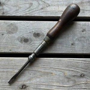 VTG Goodell Pratt Ratcheting Screwdriver ANTIQUE HAND TOOL Pat. 1890 - Picture 1 of 9