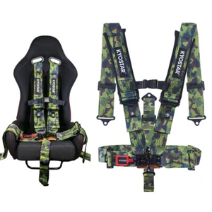 NEU Camouflage 5Punkt Camlock Schnellspanner Sicherheitsgurt Sicherheitsgurt Renngeschenk - Bild 1 von 13