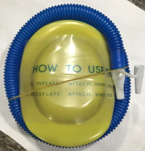 Hand Fuß manuell Kunststoff LUFTPUMPE Inflator für Flöße, Luftballons und Kleinteile - Bild 1 von 4