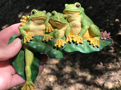 Figura Castagna Corner Creations Ranas en Almohadillas de Lirio Estante Cuidador De Colección 1998 Foto 1 de 4