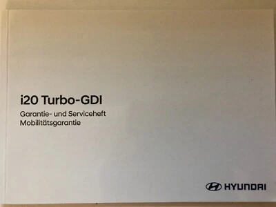 HYUNDAI  i 20 Turbo-GDI Serviceheft 2023 Bedienungsanle Serviceheft Wartung geb. - Bild 1 von 4