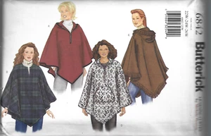Übergröße Butterick Michelle Weston Muster #6842-Damen-Ponchos 22W-24W-26W - Bild 1 von 1