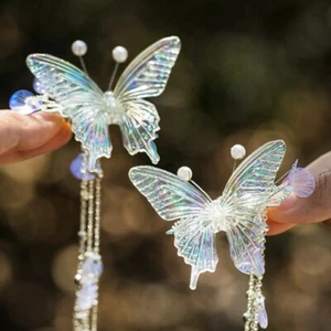 Dame chinesische Haarspangen Schmetterling Quaste Haarnadel Haarspangen Cosplay Haarnadel - Bild 1 von 10