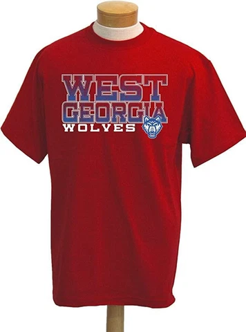 NCAA West Georgia Wolves Men's Acho Short Sleeve T-Shirt (Red, Small) Cover