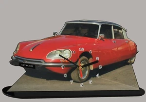 Voiture ancienne DS 21 en horloge sur socle 02 - Picture 1 of 1