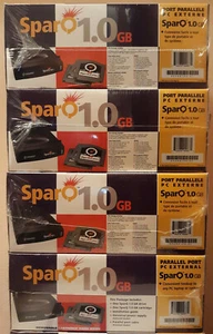 4 NEW SYQUEST SparQ 1.0 GB Model SPARQ1PE External Drive Parallel, windows 95,XP - Picture 1 of 5