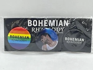 Juego de 3 botones de película Queen Bohemian Rhapsody - Imagen 1 de 2