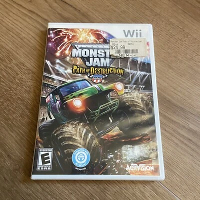 Monster Jam: Path of Destruction Nintendo Wii, 2010 CIB Complete W/ Manual Game - Image 1 of 3