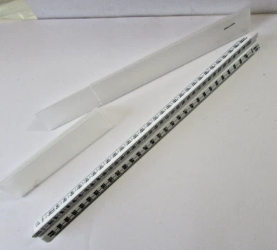 ARTSTAT 30cm metric triangular architects scale ruler, 12 different scales, with case