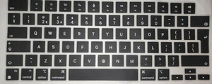 ECO ULTRASOTTILE UK EU Cover tastiera per Apple MacBook PRO 14 A2442 (M1) 2021 BLK - Foto 1 di 12