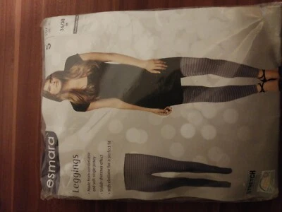 Leggin gris rayé effet chatoyant taille S - Photo 1/3