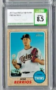 2017 Topps Heritage Jose Berrios CSG 8.5 - Picture 1 of 2