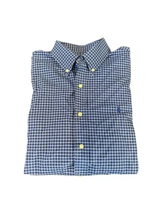 Polo Ralph Lauren Hemd Herren L , Blau kariert 100Baumwolle Slim Sommerhemd #63 - Bild 1 von 8