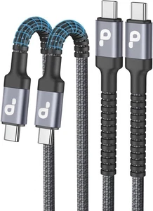 USB C to USB C Cable 10FT 2-Pack, Fast Charging Cord for iPhone 16/Samsung - Picture 1 of 5