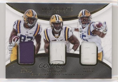 2017 Immaculate Collegiate Trios /99 Travin Dural Leonard Fournette #1 Rookie RC - Image 1 of 2
