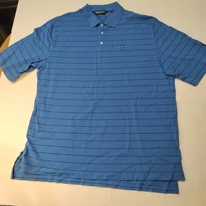 Polo Ralph Lauren Golf Mens Polo Shirt XL  100%Pima Cotton Blue Stripe - Picture 1 of 10